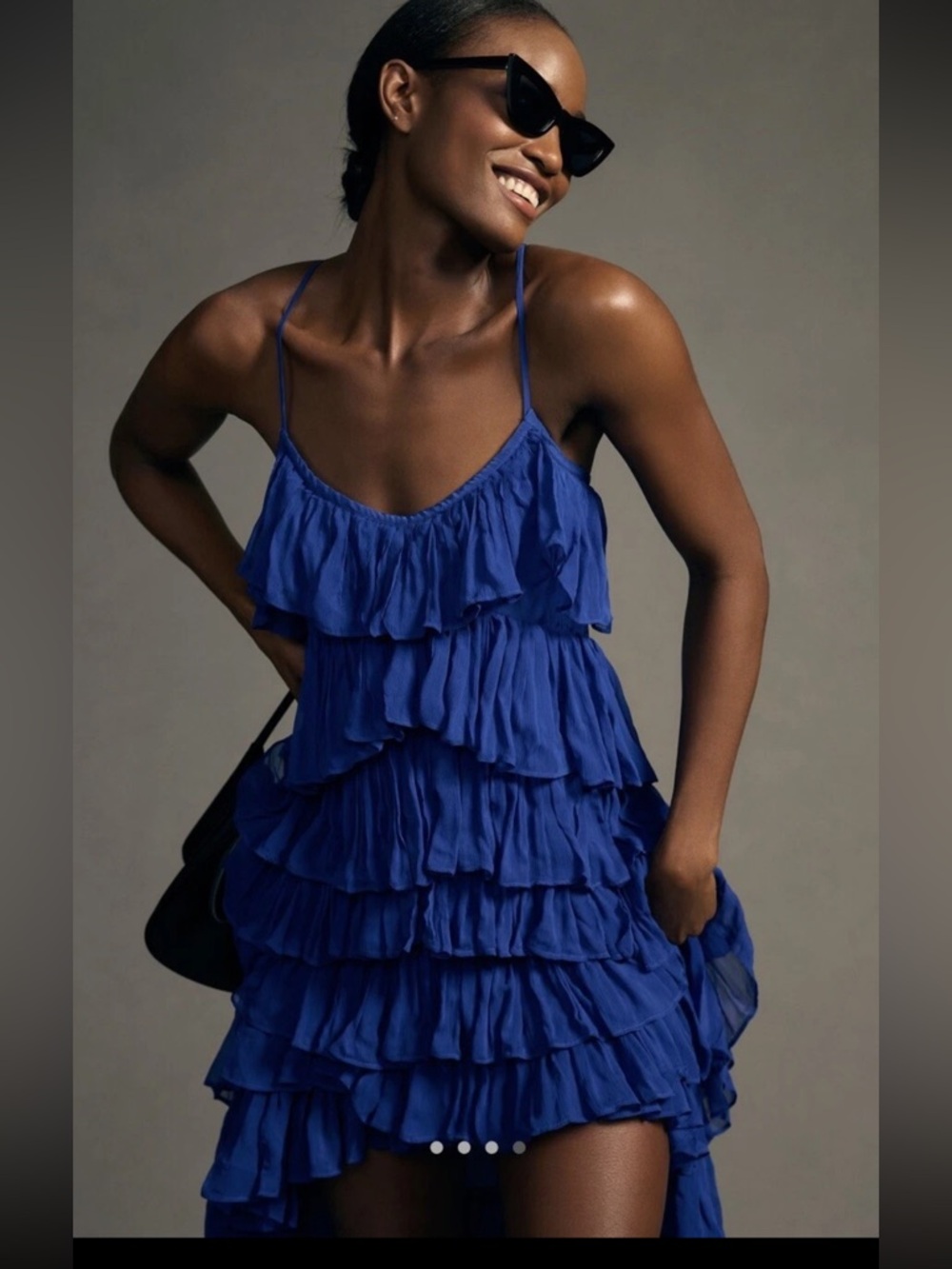 NWT Anthropologie Tiered Ruffle High-Low Dress Size Small‎ - Picture 4 of 10